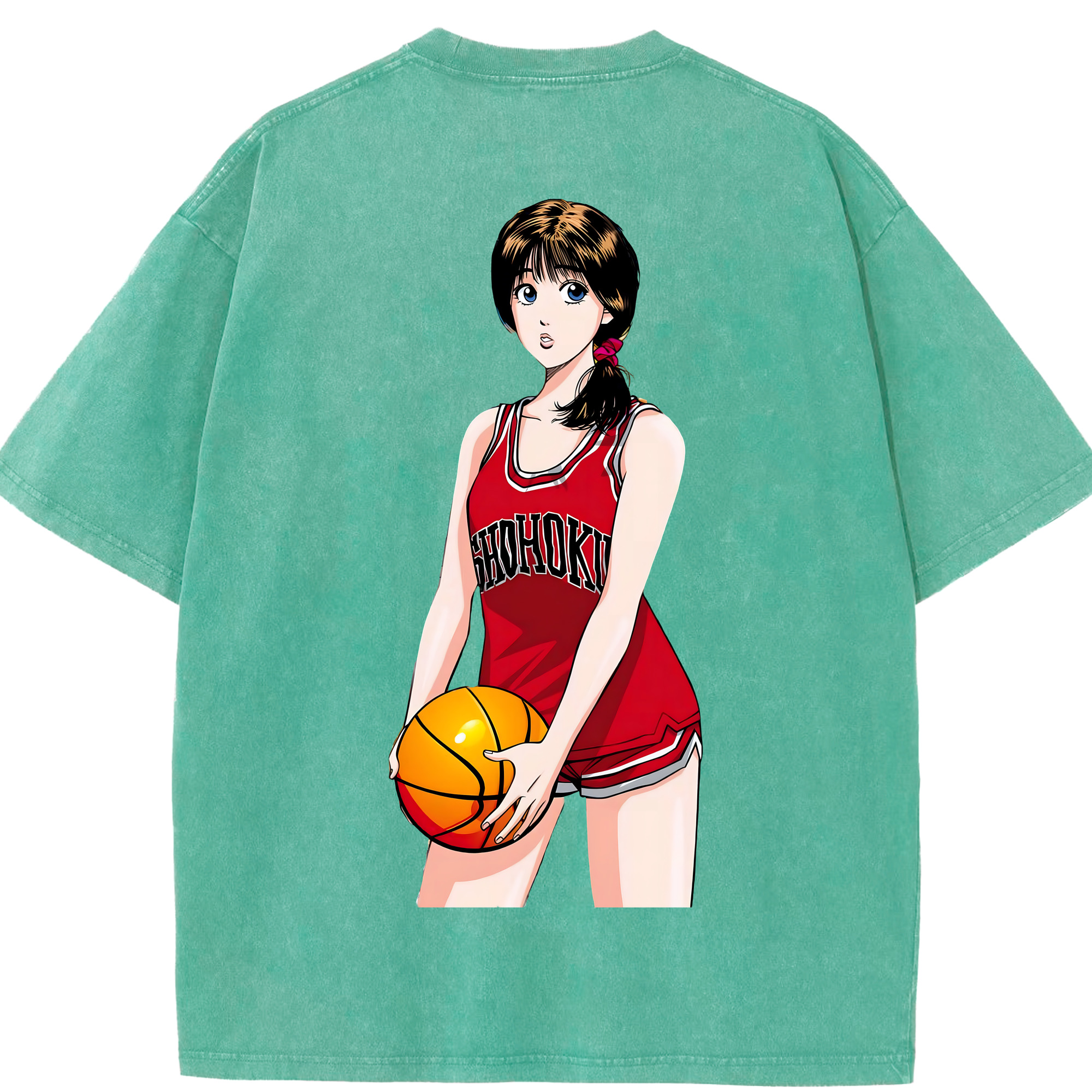 （画像用） SLAM DUNK／スラムダンク 綿100% ヴィンテージ風 半袖Tシャツ（背面プリント）